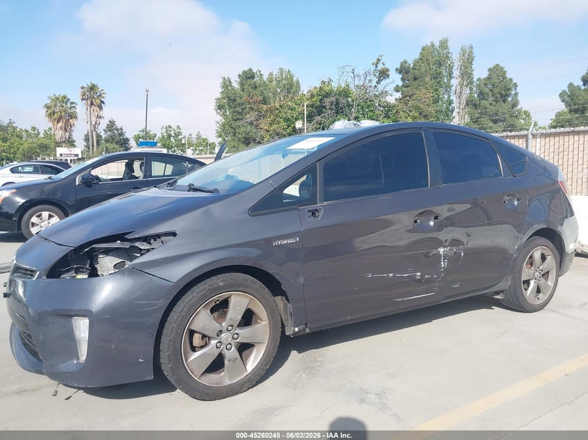 2013 Toyota Prius VIN JTDKN3DU7D1667124 IAAI salvage auction — SIDE, Salvage Title, sold $1,250 on 2026-07-12 (photo 6)