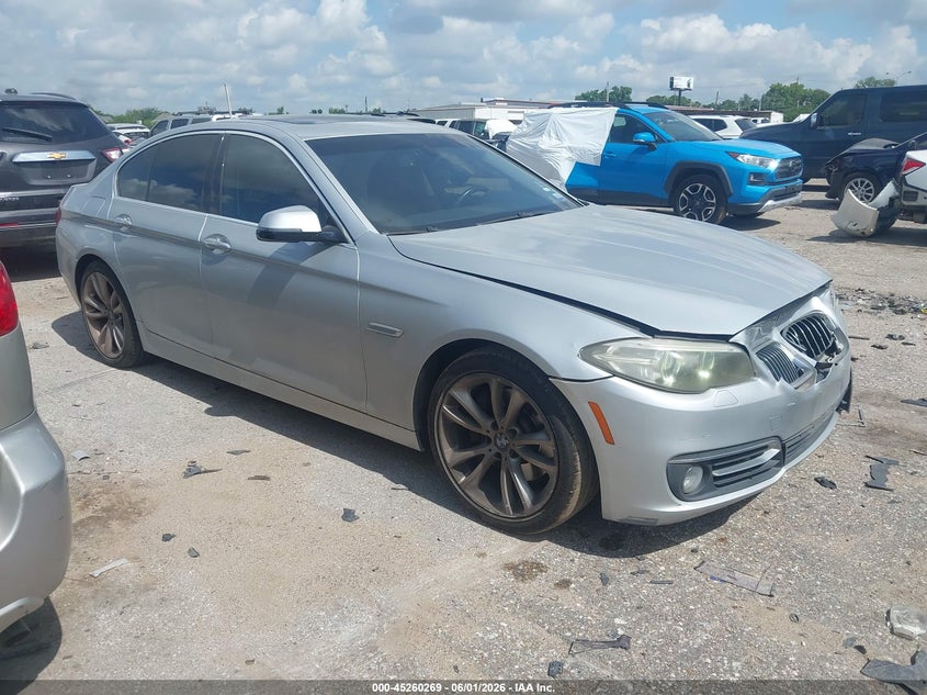 2014 BMW 5er VIN WBAXA5C54ED691045 IAAI salvage auction — NORMAL WEAR, Original (Texas), sold $2,250 on 2026-07-08 (photo 1)