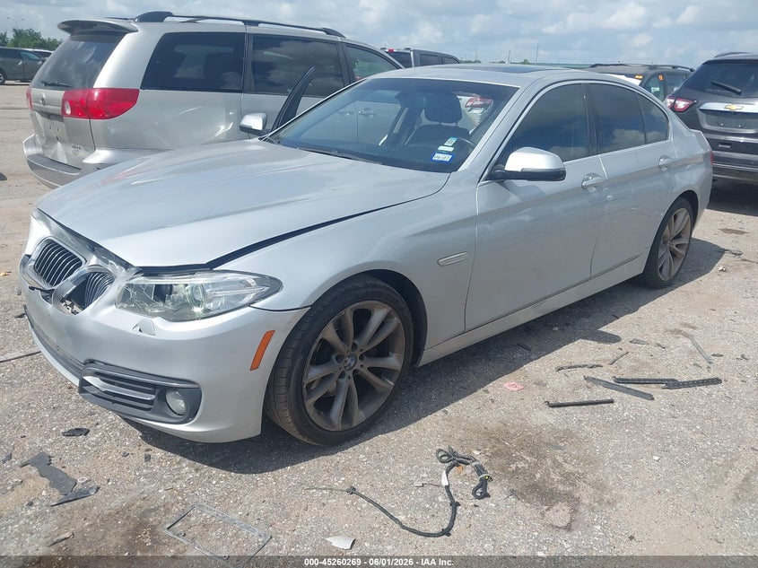 2014 BMW 5er VIN WBAXA5C54ED691045 IAAI salvage auction — NORMAL WEAR, Original (Texas), sold $2,250 on 2026-07-08 (photo 2)