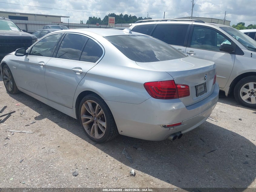 2014 BMW 5er VIN WBAXA5C54ED691045 IAAI salvage auction — NORMAL WEAR, Original (Texas), sold $2,250 on 2026-07-08 (photo 3)