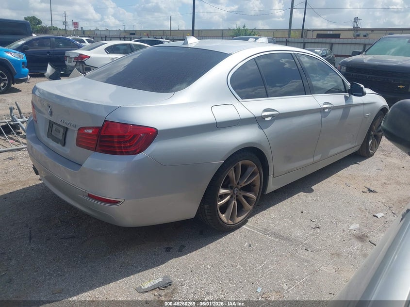 2014 BMW 5er VIN WBAXA5C54ED691045 IAAI salvage auction — NORMAL WEAR, Original (Texas), sold $2,250 on 2026-07-08 (photo 4)