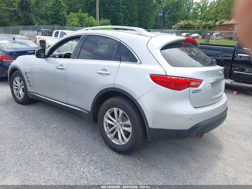 2017 Infiniti Qx70 VIN JN8CS1MW2HM413459 IAAI salvage auction — FRONT END, Salvage Title, sold $425 on 2026-07-21 (photo 3)