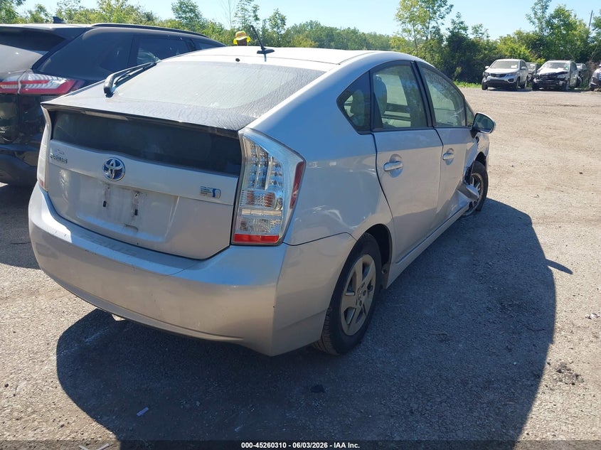 2011 Toyota Prius VIN JTDKN3DU8B0313552 IAAI salvage auction — LEFT SIDE, Salvage (Ohio), sold $1,100 on 2026-07-14 (photo 4)