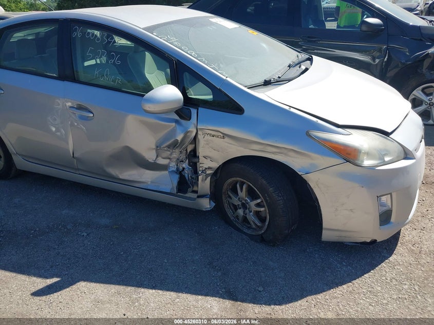 2011 Toyota Prius VIN JTDKN3DU8B0313552 IAAI salvage auction — LEFT SIDE, Salvage (Ohio), sold $1,100 on 2026-07-14 (photo 6)