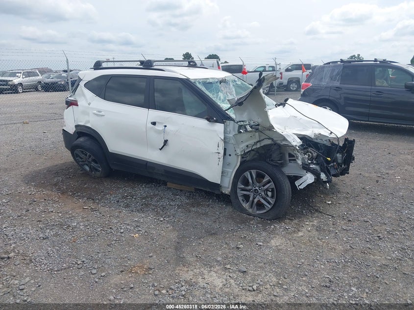 2023 Kia Seltos VIN KNDEU2AA8P7459470 IAAI salvage auction — FRONT END, Salvage (Arkansas), sold $1,350 on 2026-07-15 (photo 1)