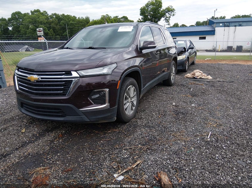 2022 Chevrolet Traverse VIN 1GNEVHKW1NJ142907 IAAI salvage auction — REAR END, Clear (South Carolina), sold $8,700 on 2026-07-28 (photo 2)