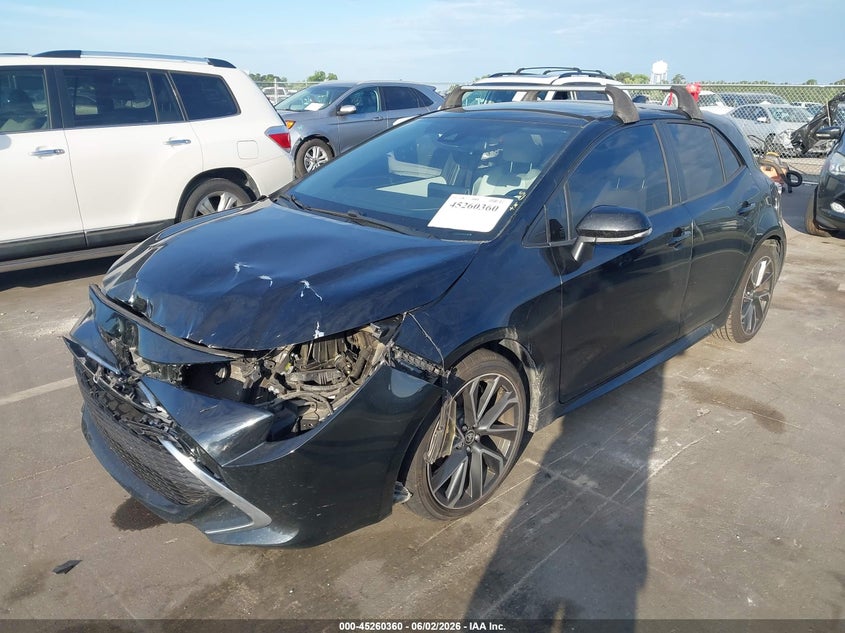 2019 Toyota Corolla VIN JTNK4RBE6K3044883 IAAI salvage auction — FRONT END, Salvage (North Carolina), sold $2,600 on 2026-07-29 (photo 2)