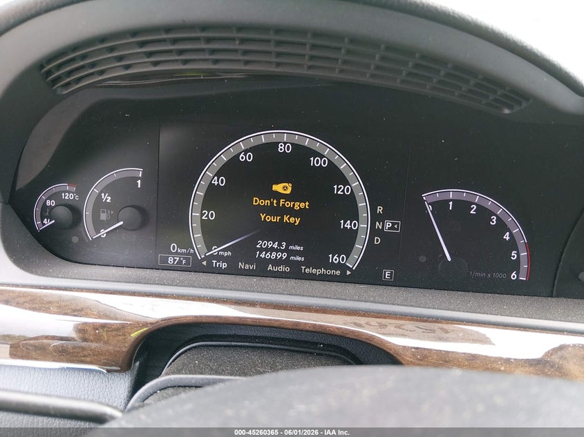 2012 Mercedes-benz VIN WDDNG8DB1CA423458 IAAI salvage auction — FRONT END, Salvage Title, sold $1,900 on 2026-08-12 (photo 7)