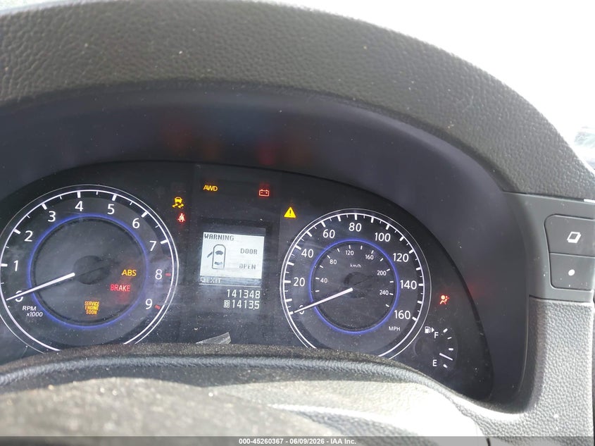 2013 Infiniti G VIN JN1CV6AR3DM357379 IAAI salvage auction — FRONT END, Salvage Title, sold $300 on 2026-07-10 (photo 7)