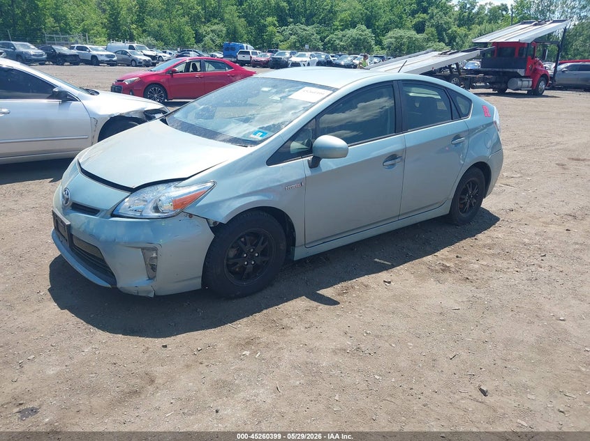 2014 Toyota Prius VIN JTDKN3DU5E1748835 IAAI salvage auction — NORMAL WEAR, Clear (New Jersey), sold $1,625 on 2026-07-15 (photo 2)