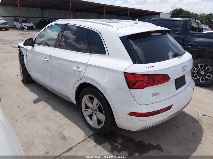 2018 Audi Q5 VIN WA1BNAFY9J2031552 IAAI salvage auction — LEFT FRONT, Salvage Title, sold $725 on 2026-07-28 (photo 3)