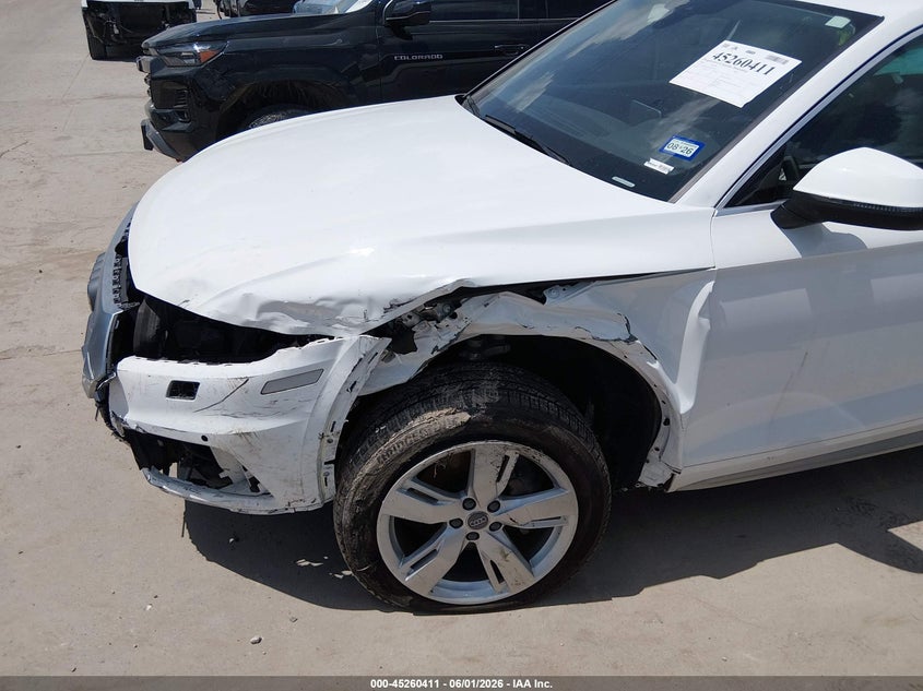 2018 Audi Q5 VIN WA1BNAFY9J2031552 IAAI salvage auction — LEFT FRONT, Salvage Title, sold $725 on 2026-07-28 (photo 6)