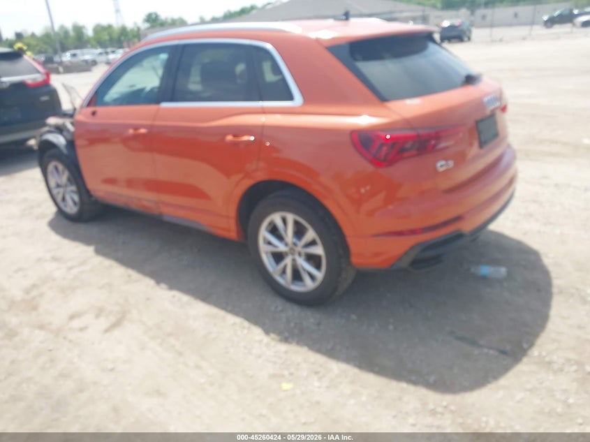 2022 Audi Q3 VIN WA1DECF33N1149715 IAAI salvage auction — FRONT END, Salvage Title, sold $8,275 on 2026-07-07 (photo 3)