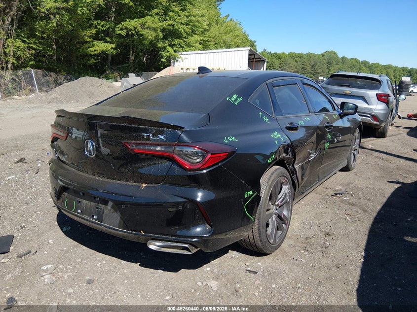 2022 Acura Tlx VIN 19UUB5F59NA002800 IAAI salvage auction — RIGHT SIDE, Salvage Title, sold $7,800 on 2026-07-28 (photo 4)