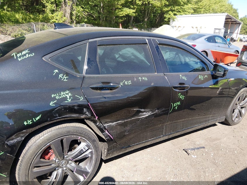 2022 Acura Tlx VIN 19UUB5F59NA002800 IAAI salvage auction — RIGHT SIDE, Salvage Title, sold $7,800 on 2026-07-28 (photo 6)