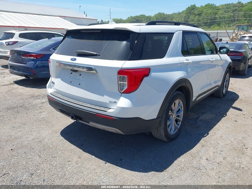 2020 Ford Explorer VIN 1FMSK8DHXLGA16408 IAAI salvage auction — HAIL, Salvage Title, sold $8,200 on 2026-07-29 (photo 4)