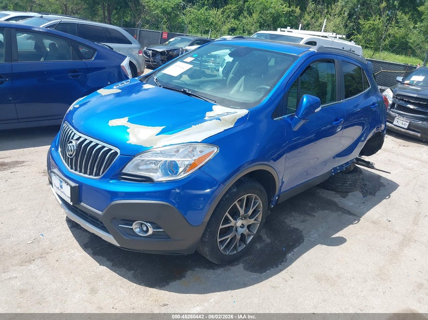 2016 Buick Encore VIN KL4CJ2SMXGB532029 IAAI salvage auction — LEFT REAR, Salvage (Kansas), sold $575 on 2026-07-29 (photo 2)