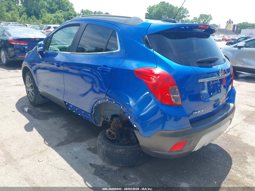 2016 Buick Encore VIN KL4CJ2SMXGB532029 IAAI salvage auction — LEFT REAR, Salvage (Kansas), sold $575 on 2026-07-29 (photo 3)