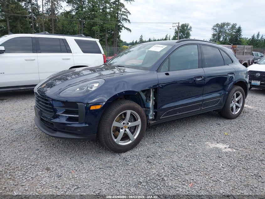 2021 Porsche Macan VIN WP1AA2A50MLB17815 IAAI salvage auction — LEFT SIDE, Salvage Title, sold $17,050 on 2026-07-08 (photo 2)