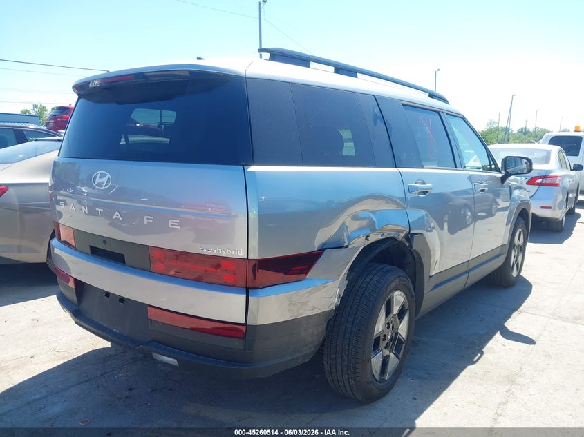 2025 Hyundai Santa fe VIN 5NMP2DG10SH058157 IAAI salvage auction — REAR END, Salvage Title, sold $15,100 on 2026-07-26 (photo 4)