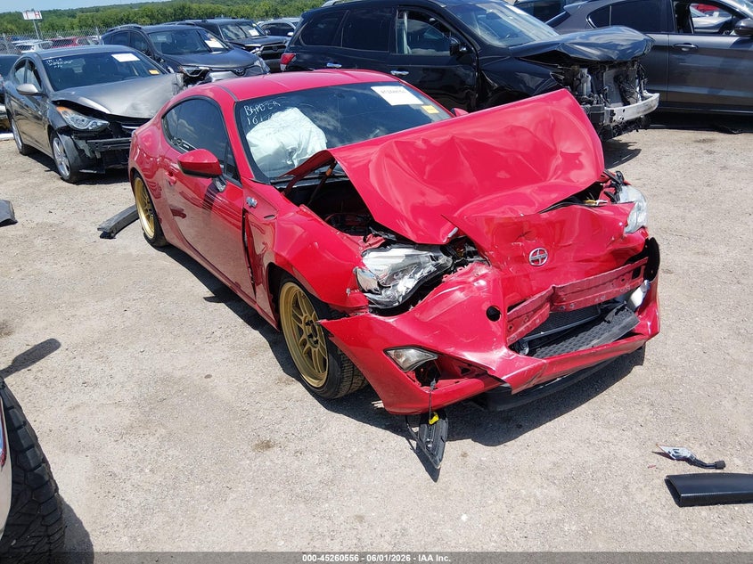 2014 Scion Fr-s VIN JF1ZNAA19E9701053 IAAI salvage auction — FRONT END, Clear (Oklahoma), sold $2,825 on 2026-09-09 (photo 1)