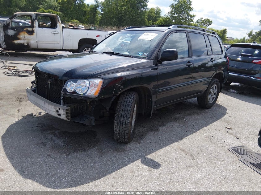 2003 Toyota Highlander VIN JTEHF21A130155631 IAAI salvage auction — FRONT END, Salvage - Greater Than 75% (Maryland), sold $350 on 2026-07-16 (photo 2)