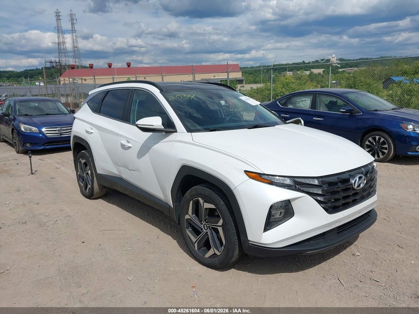 2022 Hyundai VIN KM8JFCA10NU043034 IAAI salvage auction — LEFT FRONT, Salvage Title, sold $8,075 on 2026-07-14 (photo 1)