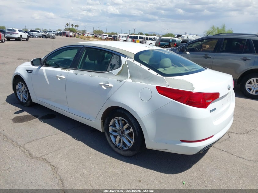 2013 Kia Optima VIN 5XXGM4A73DG252299 IAAI salvage auction — RIGHT FRONT, Salvage (Arizona), sold $625 on 2026-07-09 (photo 3)