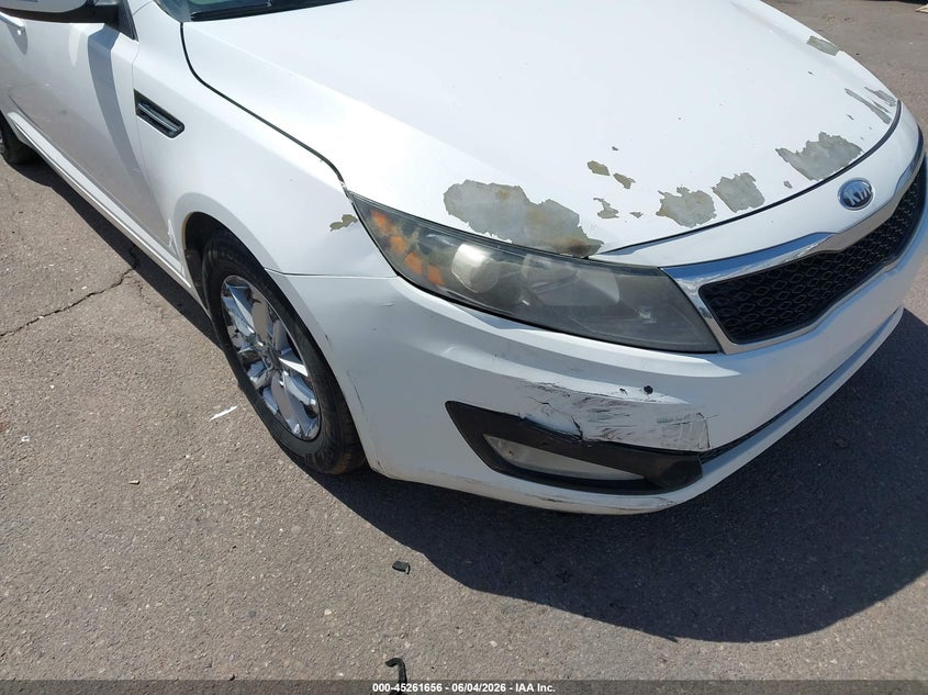 2013 Kia Optima VIN 5XXGM4A73DG252299 IAAI salvage auction — RIGHT FRONT, Salvage (Arizona), sold $625 on 2026-07-09 (photo 6)