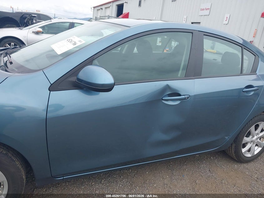 2011 Mazda 3 VIN JM1BL1VG3B1404144 IAAI salvage auction — LEFT SIDE, Salvage (Idaho), sold $275 on 2026-07-21 (photo 6)