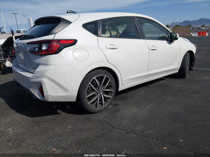 2024 Subaru Impreza VIN JF1GUAFCXR8232913 IAAI salvage auction — FRONT END, Salvage Title, sold $5,200 on 2026-07-10 (photo 4)