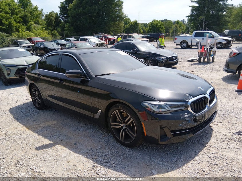 2023 BMW 5er VIN WBA53BH02PWY03037 IAAI salvage auction — FRONT END, Salvage (Alabama), sold $12,600 on 2026-08-29 (photo 1)