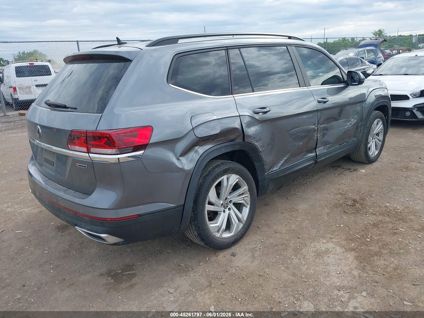 2021 Volkswagen Atlas VIN 1V2KR2CA6MC603410 IAAI salvage auction — RIGHT SIDE, Salvage (Ohio), sold $7,150 on 2026-07-30 (photo 4)