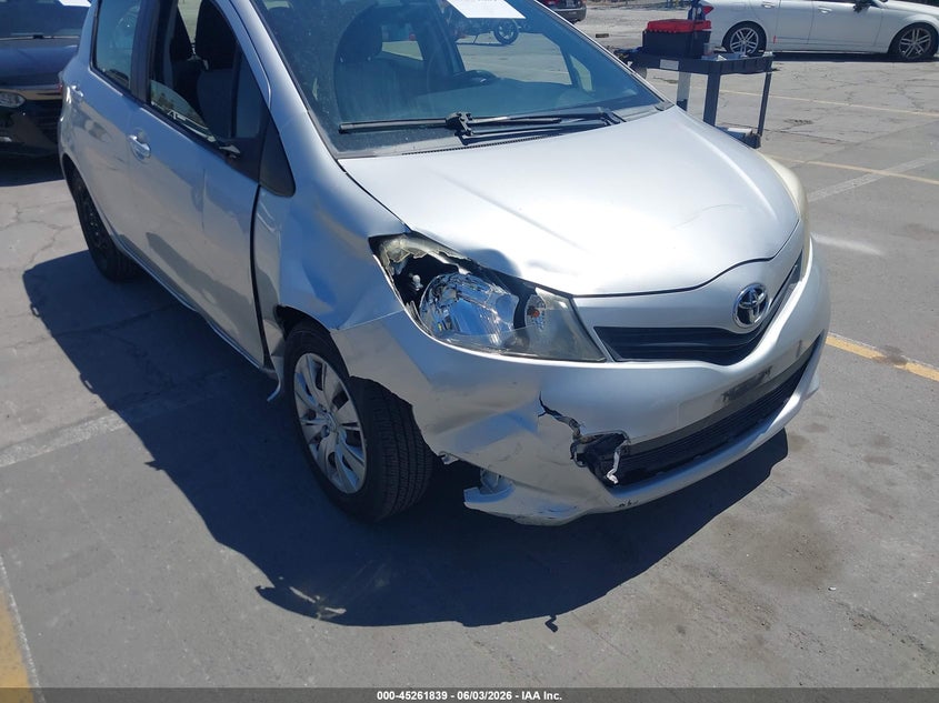 2012 Toyota Yaris VIN JTDKTUD32CD526137 IAAI salvage auction — RIGHT FRONT, Salvage Title, sold $1,750 on 2026-07-06 (photo 6)