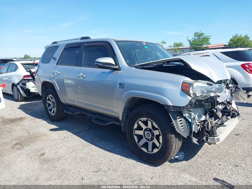 2018 Toyota 4runner VIN JTEBU5JR7J5505959 IAAI salvage auction — FRONT END, Salvage Title, sold $7,250 on 2026-07-09 (photo 1)