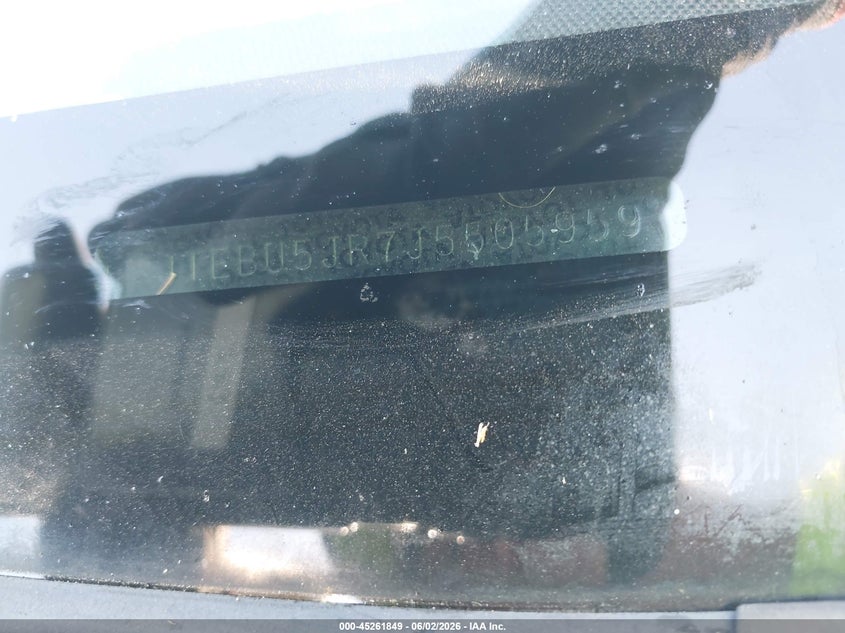 2018 Toyota 4runner VIN JTEBU5JR7J5505959 IAAI salvage auction — FRONT END, Salvage Title, sold $7,250 on 2026-07-09 (photo 9)