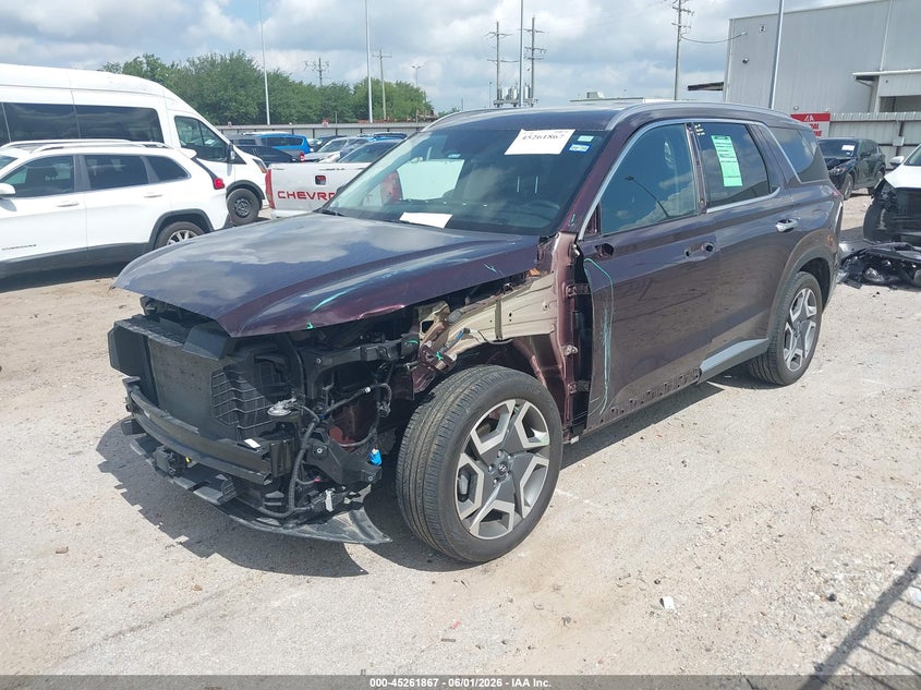 2024 Hyundai Palisade VIN KM8R44GE7RU696121 IAAI salvage auction — FRONT END, Salvage (Texas), sold $12,200 on 2026-07-09 (photo 2)