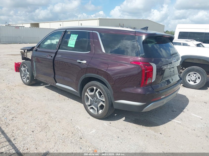2024 Hyundai Palisade VIN KM8R44GE7RU696121 IAAI salvage auction — FRONT END, Salvage (Texas), sold $12,200 on 2026-07-09 (photo 3)