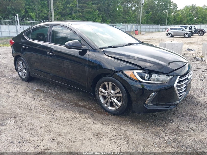 2017 Hyundai Elantra VIN KMHD84LF8HU309409 IAAI salvage auction — REAR END, Salvage Title, sold $1,600 on 2026-07-20 (photo 1)