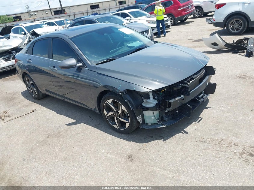 2024 Hyundai Elantra VIN KMHLS4DG1RU746514 IAAI salvage auction — FRONT END, Salvage Title, sold $5,450 on 2026-07-29 (photo 1)