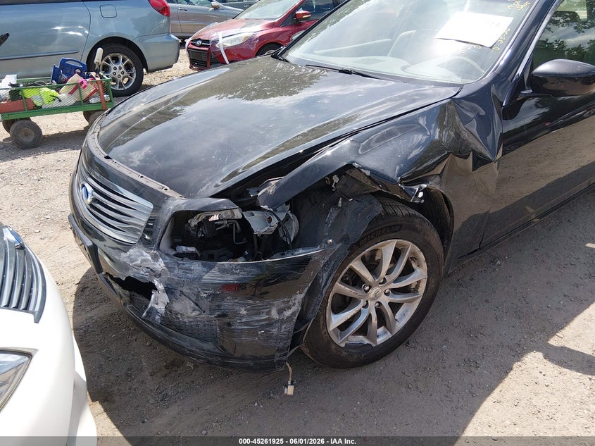 2009 Infiniti G37 VIN JNKCV61F79M358172 IAAI salvage auction — FRONT END, Salvage - Greater Than 75% (Maryland), sold $275 on 2026-07-16 (photo 6)
