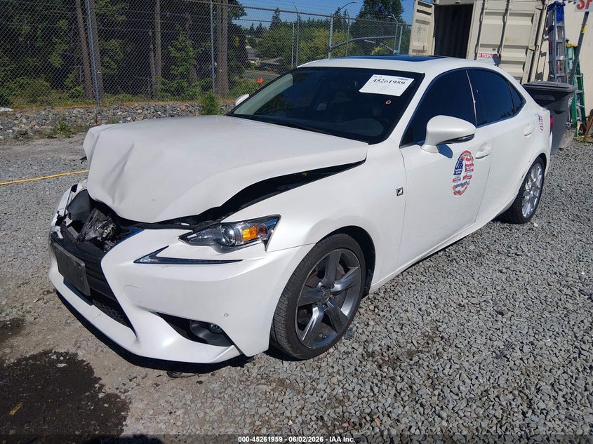 2016 Lexus Is VIN JTHCE1D27G5010309 IAAI salvage auction — FRONT END, Bill Of Sale (Washington), sold $2,200 on 2026-07-29 (photo 2)