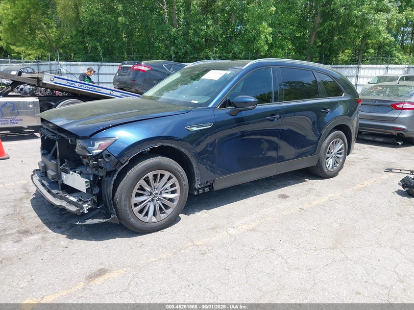 2025 Mazda Cx-90 VIN JM3KKBHD9S1248287 IAAI salvage auction — SIDE, Clear (Michigan), sold $9,150 on 2026-07-27 (photo 2)