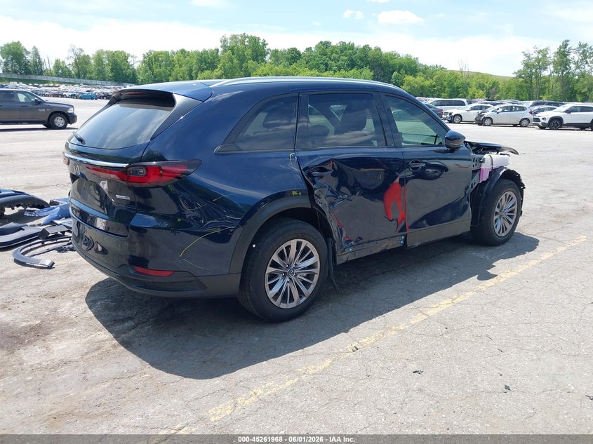 2025 Mazda Cx-90 VIN JM3KKBHD9S1248287 IAAI salvage auction — SIDE, Clear (Michigan), sold $9,150 on 2026-07-27 (photo 4)