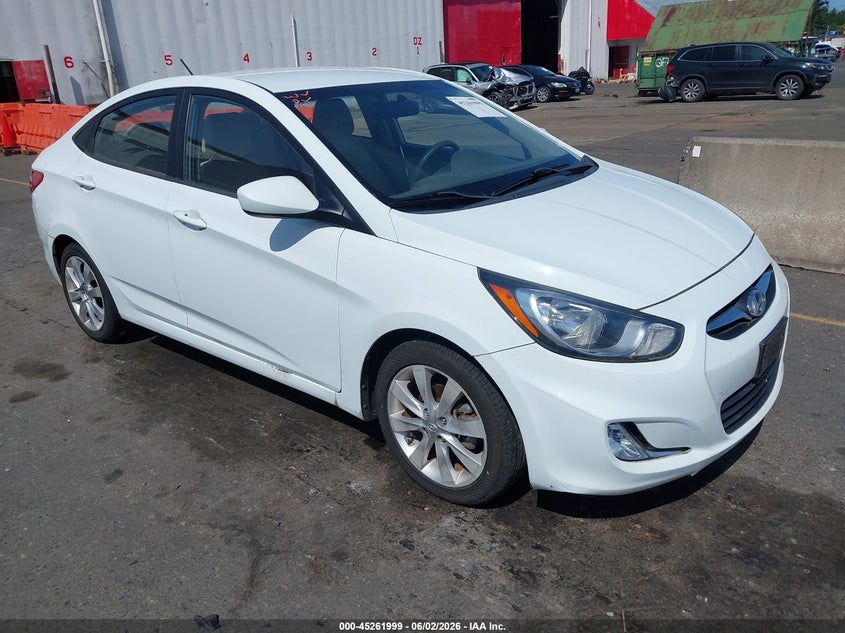 2012 Hyundai Accent VIN KMHCU4AE6CU064491 IAAI salvage auction — LEFT SIDE, Salvage (Oregon), sold $550 on 2026-07-09 (photo 1)