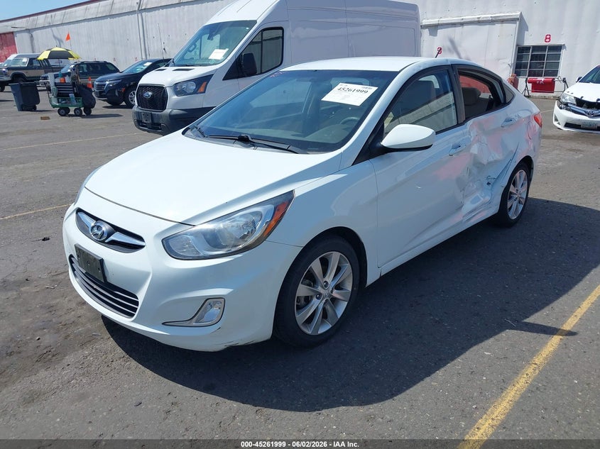 2012 Hyundai Accent VIN KMHCU4AE6CU064491 IAAI salvage auction — LEFT SIDE, Salvage (Oregon), sold $550 on 2026-07-09 (photo 2)