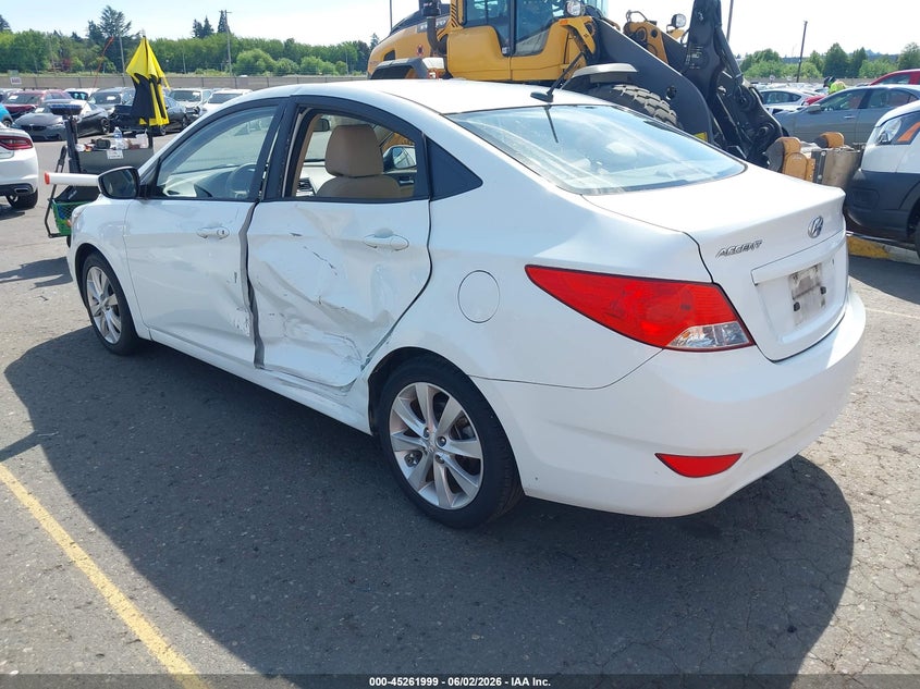 2012 Hyundai Accent VIN KMHCU4AE6CU064491 IAAI salvage auction — LEFT SIDE, Salvage (Oregon), sold $550 on 2026-07-09 (photo 3)