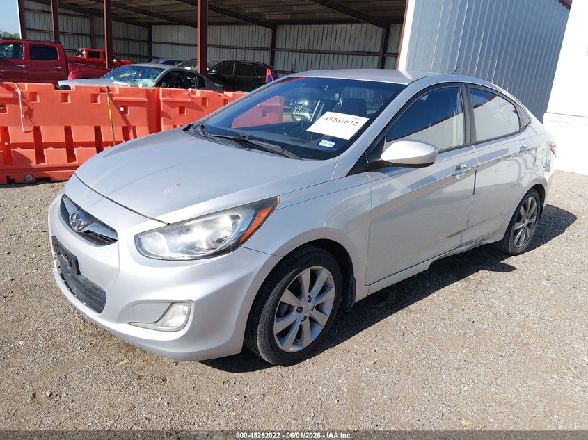 2012 Hyundai Accent VIN KMHCU4AE2CU137579 IAAI salvage auction — NORMAL WEAR, Salvage (Nebraska), sold $800 on 2026-07-09 (photo 2)