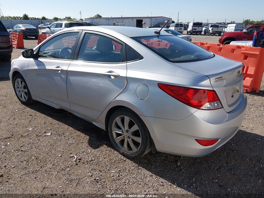 2012 Hyundai Accent VIN KMHCU4AE2CU137579 IAAI salvage auction — NORMAL WEAR, Salvage (Nebraska), sold $800 on 2026-07-09 (photo 3)