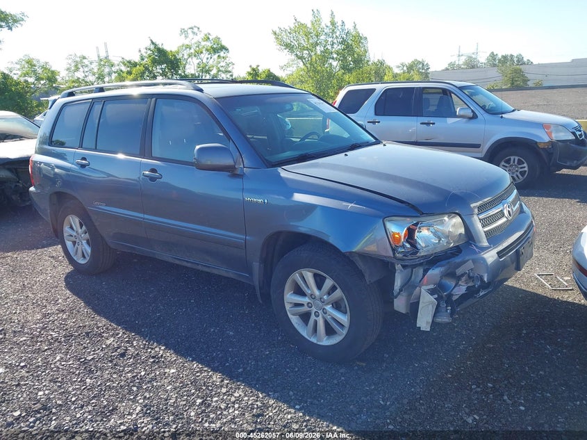 2007 Toyota Highlander hybrid VIN JTEEW21A670043707 IAAI salvage auction — FRONT END, Mv-907A (New York), sold $475 on 2026-07-07 (photo 1)